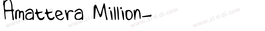 Amattera Million字体转换